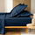 Çarçaf fitted Douceur d'intérieur, 90x190cm, pambuk organik, blu navy