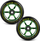 Rrota trotineti Soke Scooter Wheels 110 mm, set 2 copë, jeshile