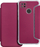 Kapak-libër për telefon Xiaomi Redmi 9C 9C NFC, TPU PU, me magnet, ngjyrë magenta