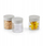 Set kavanoza qelqi Buydeem CS1001, 3 copë, 200ml, kapak gri