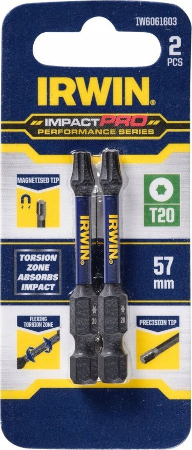 Bite kaçavidhe Irwin Impact Pro IW6061603, TX20, 57mm, 2 copë
