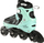 Patina inline Nils Extreme NA11230A, rrota me LED, nr. 35-38, ngjyrë mente me të zezë