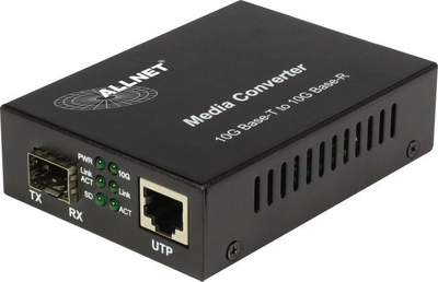Media konvertues ALLNET ALL-MC109-SFP+, 10G, port RJ-45 edhe SFP+, i zi