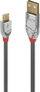 Kabllo Lindy USB-A në microUSB, 0.5m, gri