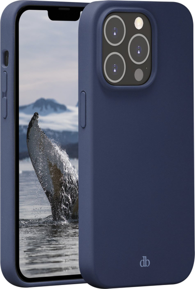 Kuti telefoni Dbramante1928 Greenland, për iPhone 14 Pro, plastike e ricikluar, blu Pacific