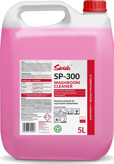 Lëng pastrues banjo Swish SP-300, profesional, 5L
