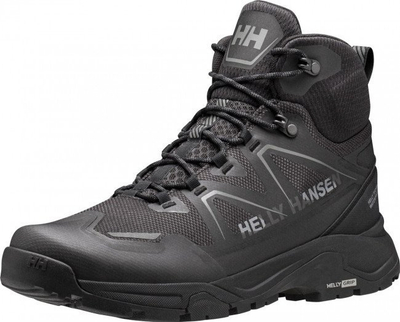 Këpucë trekking Helly Hansen Cascade Mid Helly Tech, për burra, të papërshkueshme nga uji, të zeza