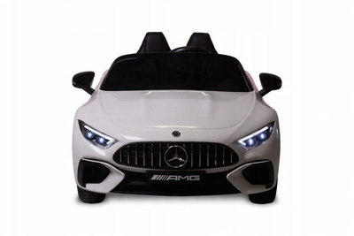 Makina elektrike për fëmijë Mercedes SL63, 12V, telekomandë prindërore, e bardhë