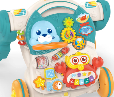 Ecëse lodër WOOPIE BABY 4 në 1, tavolinë edukative, ride-on, shumëngjyrëshe