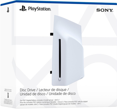 Lexues disqesh Sony PlayStation Disc Drive, për PS5 Slim Digital Edition, Blu-ray, i bardhë