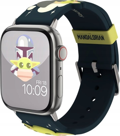 Rrip ore Star Wars The Mandalorian për Apple Watch, silikon, 38 49mm, blu e errët