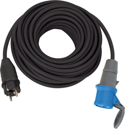 Zgjatës energjie Brennenstuhl 1132910100, 25 m, IP44, ngjyrë e zezë me blu