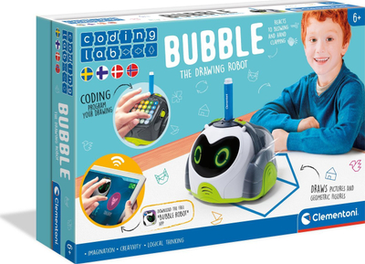 Lodër robot vizatimi Clementoni Bubble, programim për kalamaj 6+, me shumë ngjyra
