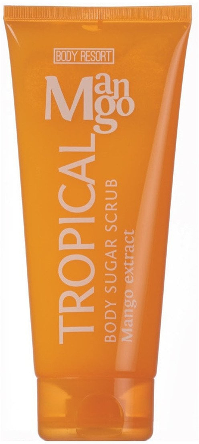 Пилинг за тело Body Resort Orange, со шеќер и манго, 200ml