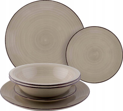 Set pjatesh Lamart LT9111 Trendy, 6 pjesë, qeramikë, kafe