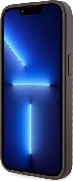 Kapak telefoni Guess GUHMP14MP4RPSW për iPhone 14 Plus, 4G Printed Stripes, MagSafe, kafe