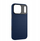Mbulesë telefoni YAXO Leather Gear Slim Case për iPhone 17 Pro, MagSafe, lëkurë eko, blu