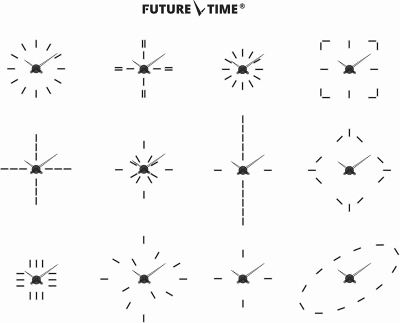 Orë muri Future Time FT9600BK