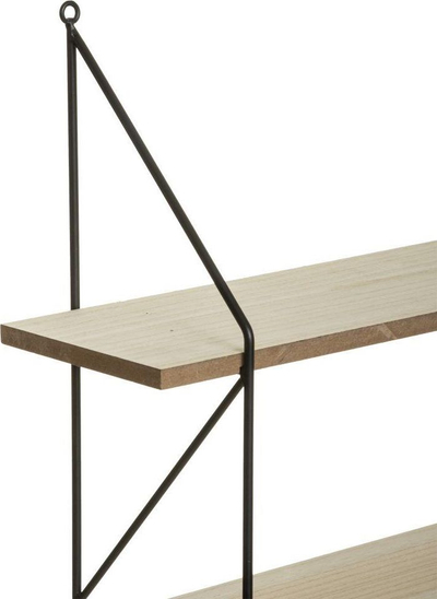 Rafte muri Atmosphera Iris, 4 nivele, metal dhe MDF, beige