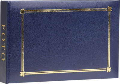 Album fotografish Focus Classic Line Pocket 36, 10x15 cm, blu e errët