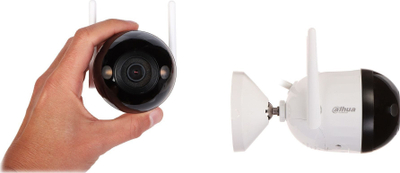 Kamerë sigurie WiFi Dahua IPC-F4CP-LED-0280B, 4MP, 2.8mm, Full Color, IP67, e bardhë