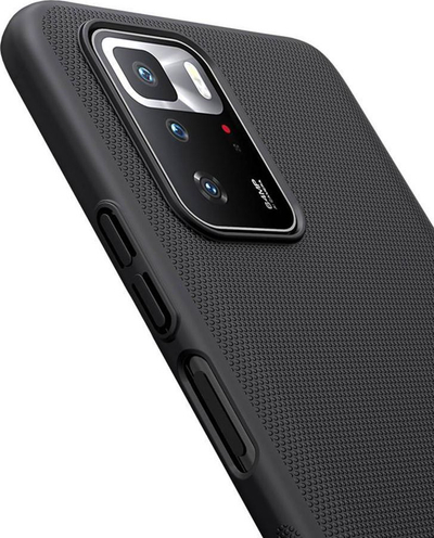 Kapak telefoni Nillkin Frosted Shield për Xiaomi POCO M6 M3 M4 Pro, plastikë e fortë, shumë i hollë, i zi