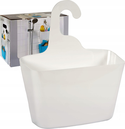 Organizues dushi plastik, 12 x 31.5 x 28.5 cm, i bardhë