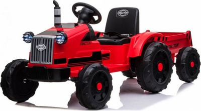 Traktor elektrik për fëmijë Lean Cars CH9959, 12V, me rimorkio, i kuq