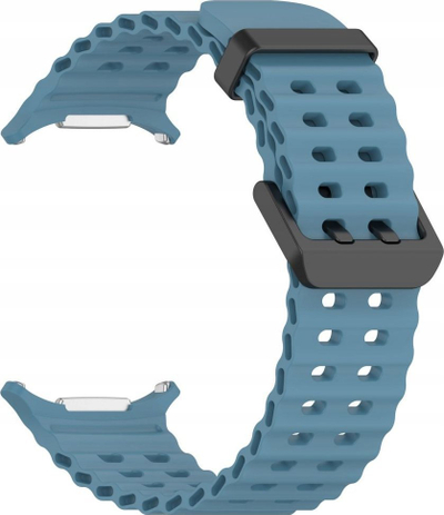 Rrip ore i zgjuar Tech-Protect Iconband Pro, për Samsung Galaxy Watch Ultra 47mm, TPU sportiv, blu Montego