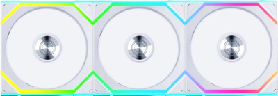 Ventilatorë PC Lian Li UNI FAN SL Wireless Blade, 120mm, ARGB PWM, të bardhë, set me 3 copa dhe hub