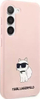 Kapak telefoni Karl Lagerfeld KLHCS23SSNCHBCP, për Samsung Galaxy S23, silikon, Choupette, rozë