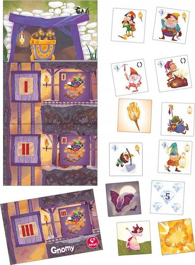 Lojё me shoqni Promatek Game Gnomes Kukuryku, pёr 2–4 lojtarё, 7+ vjeç, shumёngjyrёshe