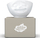Tas porcelani FiftyEight Laughing Inside, 500ml, brendësi lavandë, i bardhë