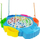 Lojë peshkimi Lean Toys Angling Baby, 42 peshq, 4 shkopinj, blu