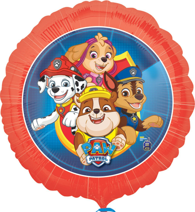 Balon folie Anagram Paw Patrol, 18\", rrumbullak, i kuq