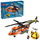 Set lodër LEGO Coast Guard Helicopter 60503, helikopter shpëtimi, shumëngjyrësh