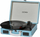 Gramafon Denver VPL-120, valixhe portative, me altoparlantë, blu