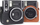 Kuti mbrojtëse LoveInstant për Fujifilm Instax Mini 40, lëkurë eco, kafe