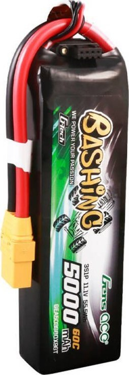Bateri LiPo Gens Ace 3S1P, 5000mAh, 11.1V 60C, me prizë XT90