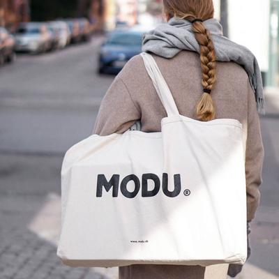 Çantë udhëtimi MODU Canvas, e madhe, kanavacë, e kremtë