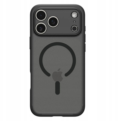 Mbulesë telefoni Spigen Ultra Hybrid MagSafe për iPhone 17 Pro Max, transparente me kornizë Frost Black, e zezë