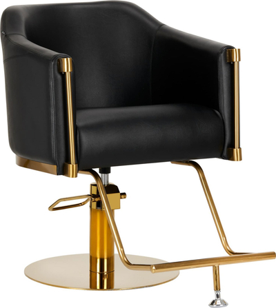Karrige berberi Burgos Gold Black, profesionale, e zezë me detaje gold