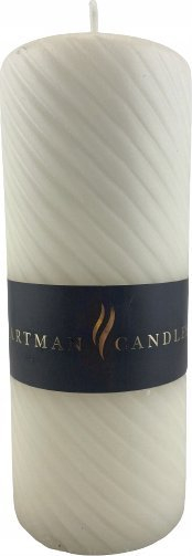 Qiri dekorativ Hartman Caroline, cilindër 17.5 cm, sipërfaqe mate, ngjyrë krem