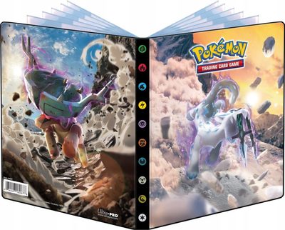 Album letra Pokemon Ultra Pro Paldea Evolved EV02, 80 letra, me xhepa transparentë, shumëngjyrësh