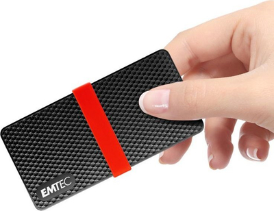 Надворешен ССД диск Емтек ECSSD2TX200 X200, 2TB, УСБ 3.1, црн