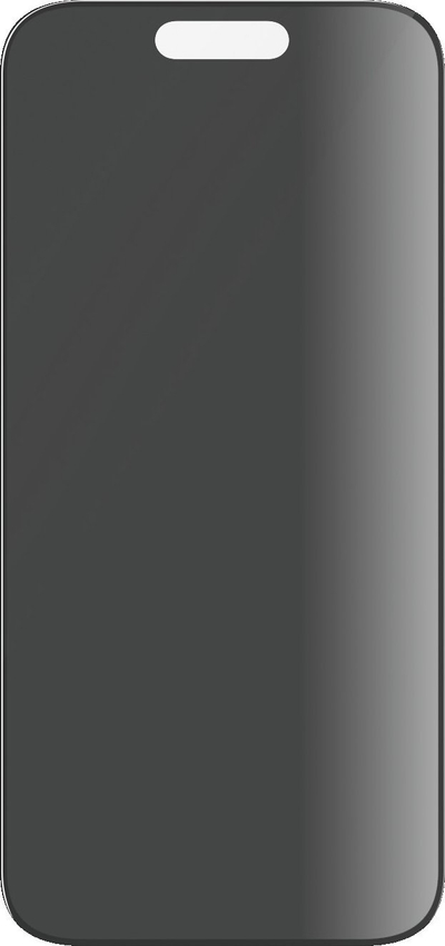 Mbrojtës ekrani PanzerGlass Privacy për iPhone 15 Pro, Ultra-Wide Fit, i errët