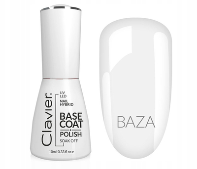 Bazë manikyri Clavier Base Coat, për manikyr hibrid, 10ml, transparente