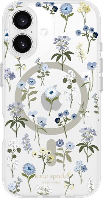 Mbrojtëse telefoni Kate Spade New York Precious Bloom MagSafe, për iPhone 16, transparente, me lule