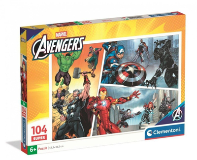 Puzzle Clementoni Avengers Supercolor 25011, 104 copa, 6+, shumëngjyrësh