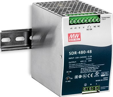 Furnizues energjie TRENDnet DIN Rail, 48V, 480W, blu gri